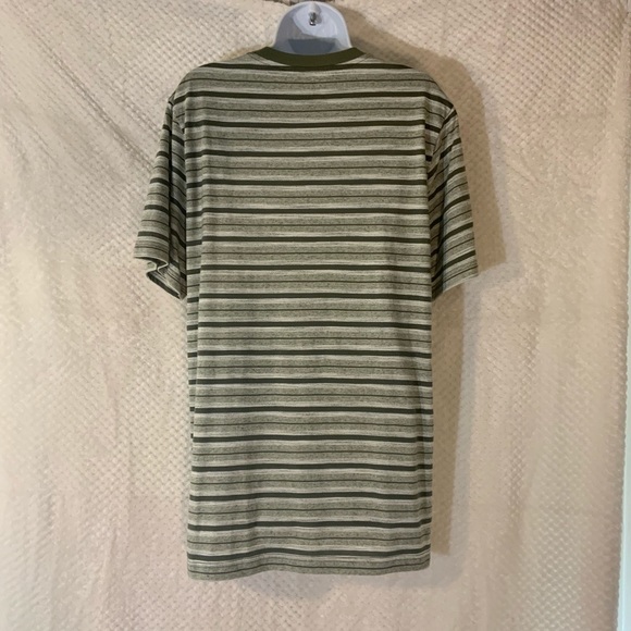 NWT - Men’s Striped Revolution Crew Neck TShirt - Sage Green - Super Soft - Picture 3 of 9